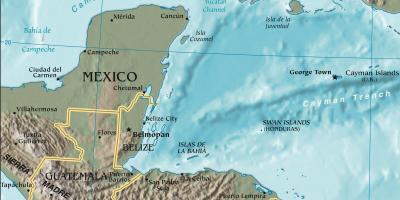 Քարտեզ honduran ծոցի 