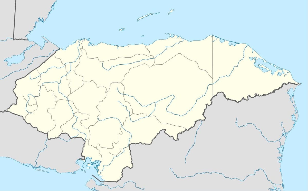 քարտեզ Հոնդուրաս