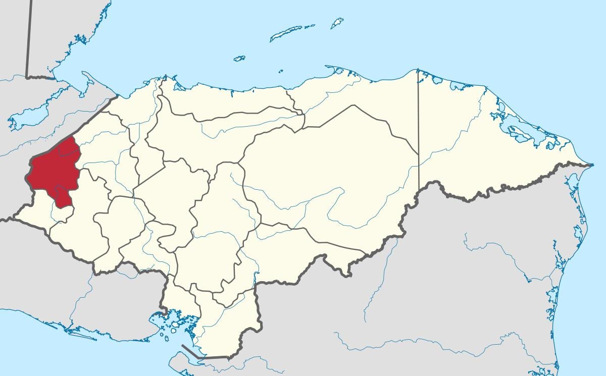 քարտեզ copan Հոնդուրաս