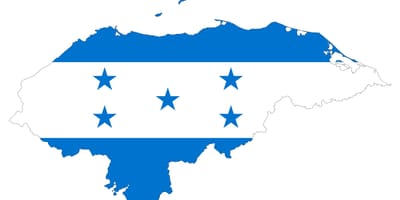 Քարտեզ Հոնդուրաս դրոշը