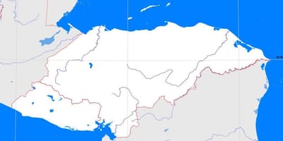 Հոնդուրաս դատարկ քարտեզի վրա
